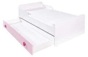 Łóżko z materacem różowe TOP BABY 80x160