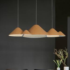 LOOM DESIGN Lampa wisząca LED Panorama, żółty/szary filc 106 cm