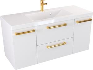 Szafka z Umywalką ATHOS 100 cm D MAT - Uchwyt Złoty