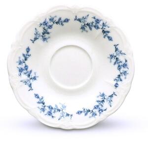 Biały/niebieski porcelanowy spodek ø 12 cm Retro – BonBistro