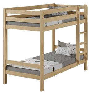 Łóżko PIĘTROWE drewniane sosnowe ADAŚ