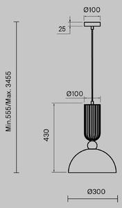 Maytoni Lampa wisząca szklana Antic, możliwość ściemniania, biały / opal, salon / jadalnia, szkło
