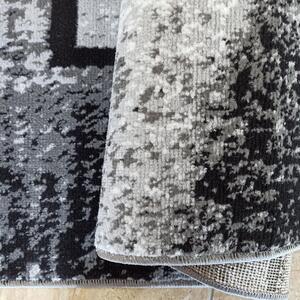 Szary dywan w kwadratowe wzory - Hefi 7X
