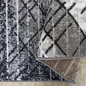 Szary prostokątny nowoczesny dywan - Hefi 5X