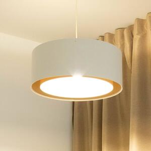 Lampa wisząca Boho Maco Design, możliwość ściemniania, kremowy / amber, salon / jadalnia, tkanina / materiał / jedwab