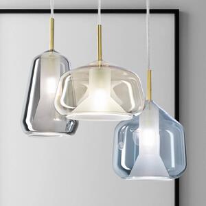 Miloox by Sforzin Lampa wisząca X-Ray 3-pkt. szara/miód/niebieska