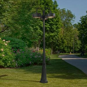 Lampa zewnętrzna LED Prios Thorus, 204 cm, czarna, 3-punktowa, IP44