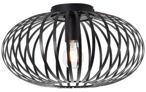 Lampa sufitowa czarna z metalowych rozpórek