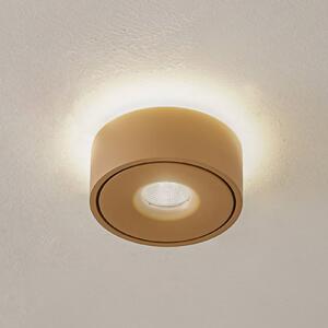 Lampa sufitowa LED Rotari Arcchio, możliwość ściemniania, brązowy / rdzawy, przedpokój, aluminium, nowoczesny