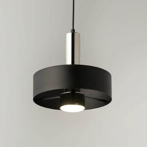 SIGMA Żyrandol Rif Lux, czarny/srebrny, Ø 25 cm, stal