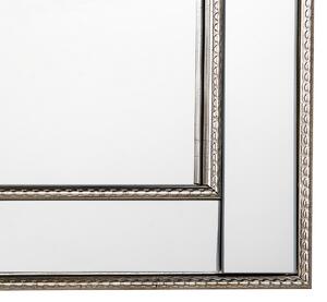 Lustro wiszące srebrne lustrzana rama dekoracyjne 50 x 130 cm Fenioux Beliani