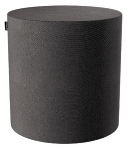 Puf Barrel kolor szary tkanina strukturalna
