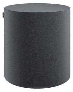 Puf Barrel kolor szary tkanina welwetowa