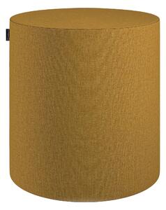 Puf Barrel kolor żółty tkanina strukturalna