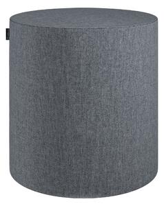 Puf Barrel kolor szary tkanina strukturalna