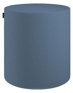 Puf Barrel kolor niebieski tkanina strukturalna