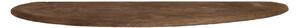 Półka z litego drewna mango w ciemnym naturalnym kolorze 70 cm Ginosu – Light & Living