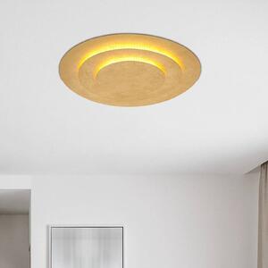 Globo Lampa sufitowa LED Heda, mosiężny / złoty, salon / jadalnia, metal, nowoczesny