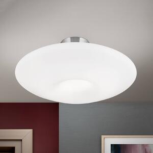 ORION Lampa sufitowa Blanc, szkło opalowe, matowy nikiel