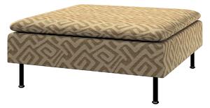 Pokrowiec na podnóżek Söderhamn kolor beżowy tkanina strukturalna, wzorzysta