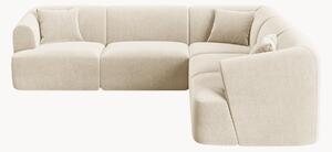 Dwustronna narożna sofa modułowa z aksamitu Campi (6-osobowa)