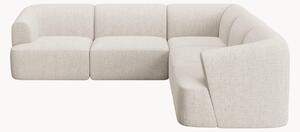 Dwustronna narożna sofa modułowa z szenilu Campi (6-osobowa)