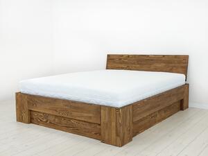 Łóżko drewniane sosnowe z pojemnikiem MARIKA IV - 180