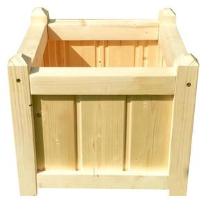 Drewniana kwadratowa donica ogrodowa 15 kolorów - Mundo 2X
