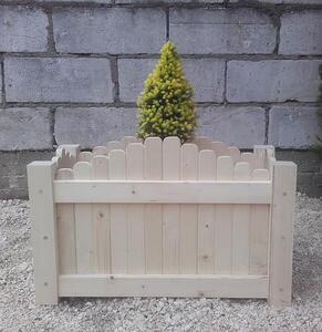 Drewniana prostokątna donica ogrodowa 6 rozmiarów - Satina
