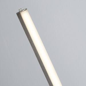 Searchlight Lampa stojąca LED Tribeca, srebrny/biały, metal, CCT, 150 cm