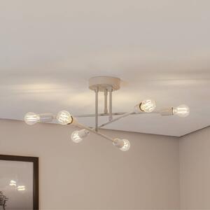 Opviq Lampa sufitowa Flower 177, kremowo-biała, metal, 6-punktowa