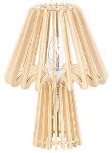 Lampa stołowa z MDF styl naturalny Skandynawski 28 cm Clyde Beliani
