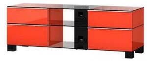 Sonorous MD9240 HIGH GLOSS C-HBLK-RED - przeźroczyste szkło, czarne aluminium (POŁYSK), czerwony