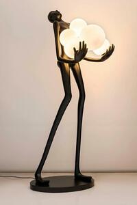 EMWOmeble Lampa podłogowa HUMAN - włókno szklane, szkło