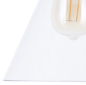 Nowoczesna lampa wisząca sufitowa szklany klosz przeźroczysta Bergantes Beliani