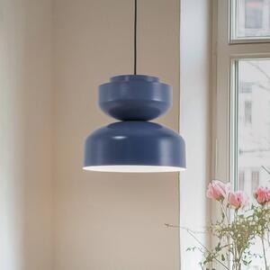 ALDEX Lampa wisząca Dalia, niebieska, metalowy klosz, 30 cm
