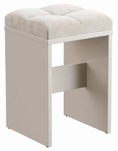 Kaszmirowy taboret welurowym siedziskiem R2-R13