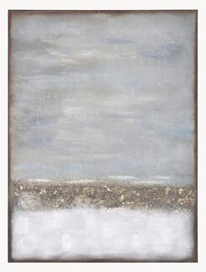 Ręcznie malowany obraz na płótnie w drewnianej ramie Abstract Horizon