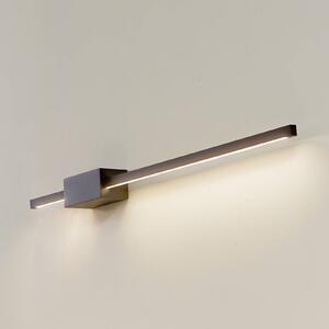 Kinkiet LED Skalia Lucande, czarny, salon / jadalnia, aluminium, nowoczesny