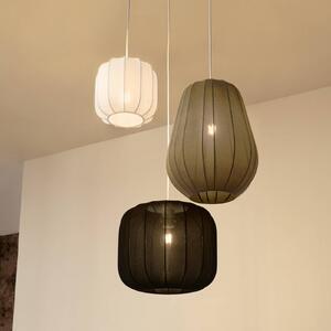 Lampa wisząca Lindby Helin, 3-punktowa, czarny/biały/szary, 60 cm