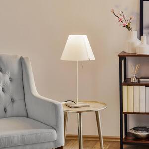 Luceplan Lampa stołowa Costanzina, biały / opal, salon / jadalnia, aluminium, design