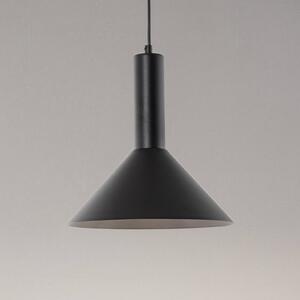 SIGMA Żyrandol Vitrum cone, czarny, metal, Ø 26 cm, E27