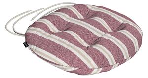 Poduszka na krzesło Adam kolor czerwony tkanina strukturalna, wzorzysta