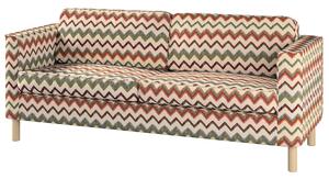 Pokrowiec na sofę Pärup 2-osobową kolor wielokolorowy tkanina strukturalna, wzorzysta