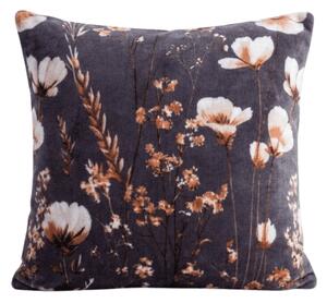 Dwustronna poszewka na poduszkę DUO SENSE ARVENA 45x45 cm mikroplusz/flanela, ciemnoszara
