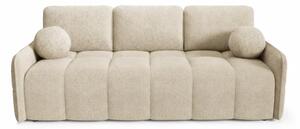 Sofa PURE Rozkładana Dwuosobowa Beżowa Boucle Nowoczesna