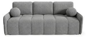 Sofa PURE Rozkładana Dwuosobowa Ciemnoszara Boucle Nowoczesna