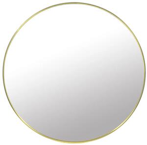 Złote lustro w aluminiowej ramie 50 cm N7-M09