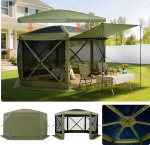 Pawilon Rozkadany Vevor 3 6X3 6M Duy Szeciostronny Namiot Mocny Na