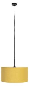 Lampa wisząca czarna klosz miedź 50cm - Combi Oswietlenie wewnetrzne